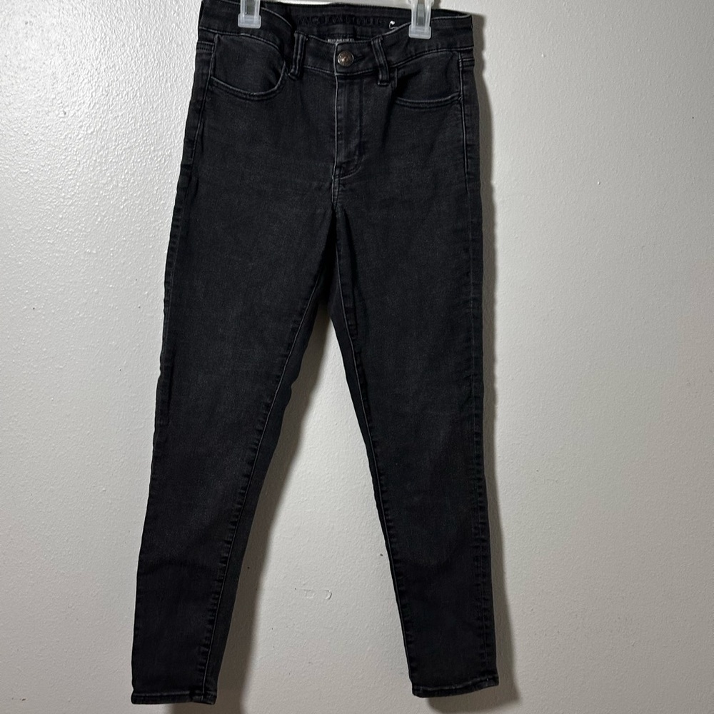 American Eagle Classic Black Women's Jegging Jeans Next Level Stretch size 6 S